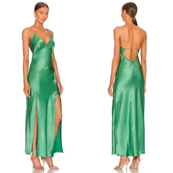 Anna October Narcissus Midi Dress in Green Anna October Narcissus Midi Dress in Green
